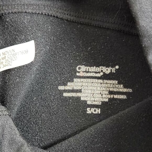 Climate Rights Athletic Legging Pants ~ Sz S ~ Black ~ 28" Inseam ~ Key Pocket - Picture 4 of 7